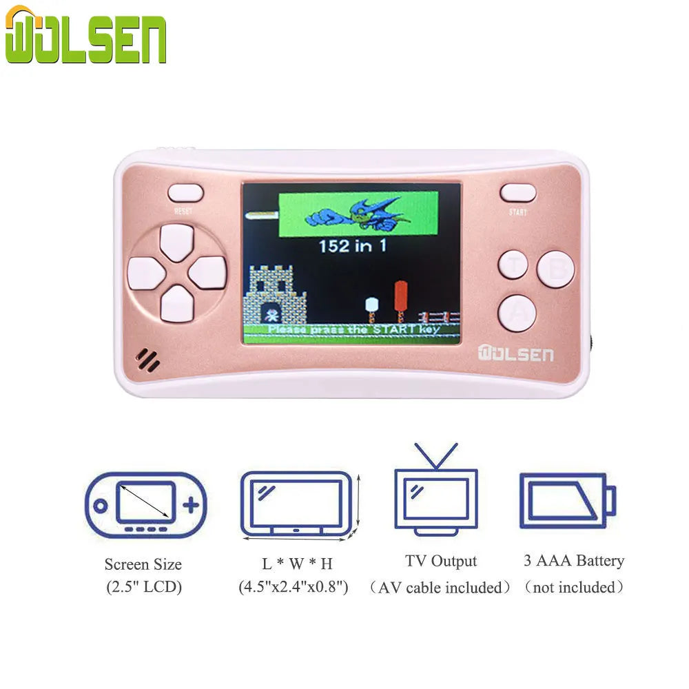Wolsen 2.5 Inch Handheld Game System