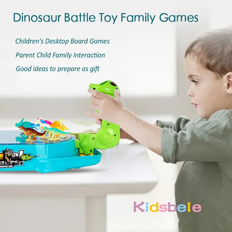 Children Catapult Marble Toy Dinosaur Battle Board