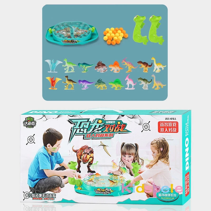 Children Catapult Marble Toy Dinosaur Battle Board