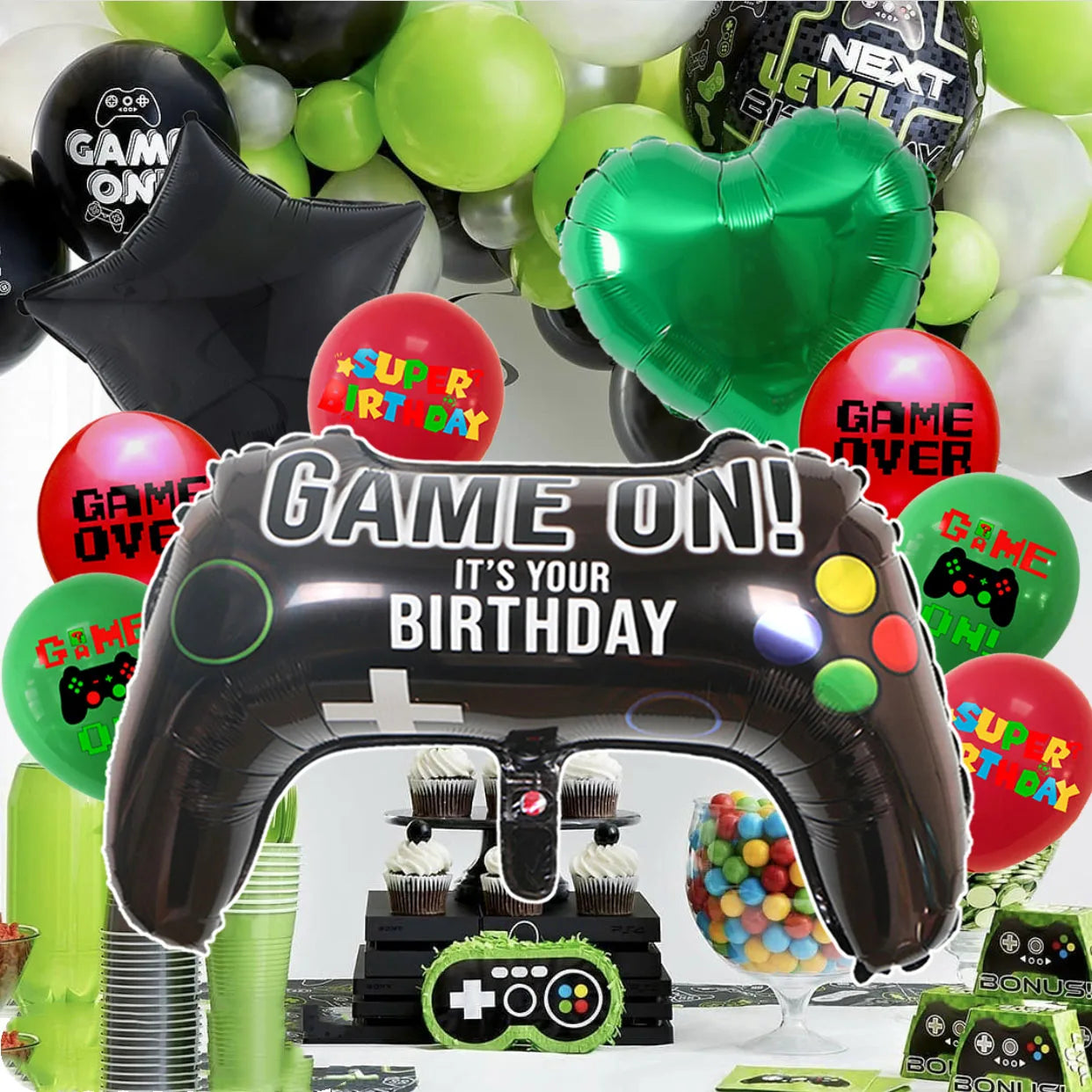 Happy Birthday Party Aluminum Foil Digital Balloon