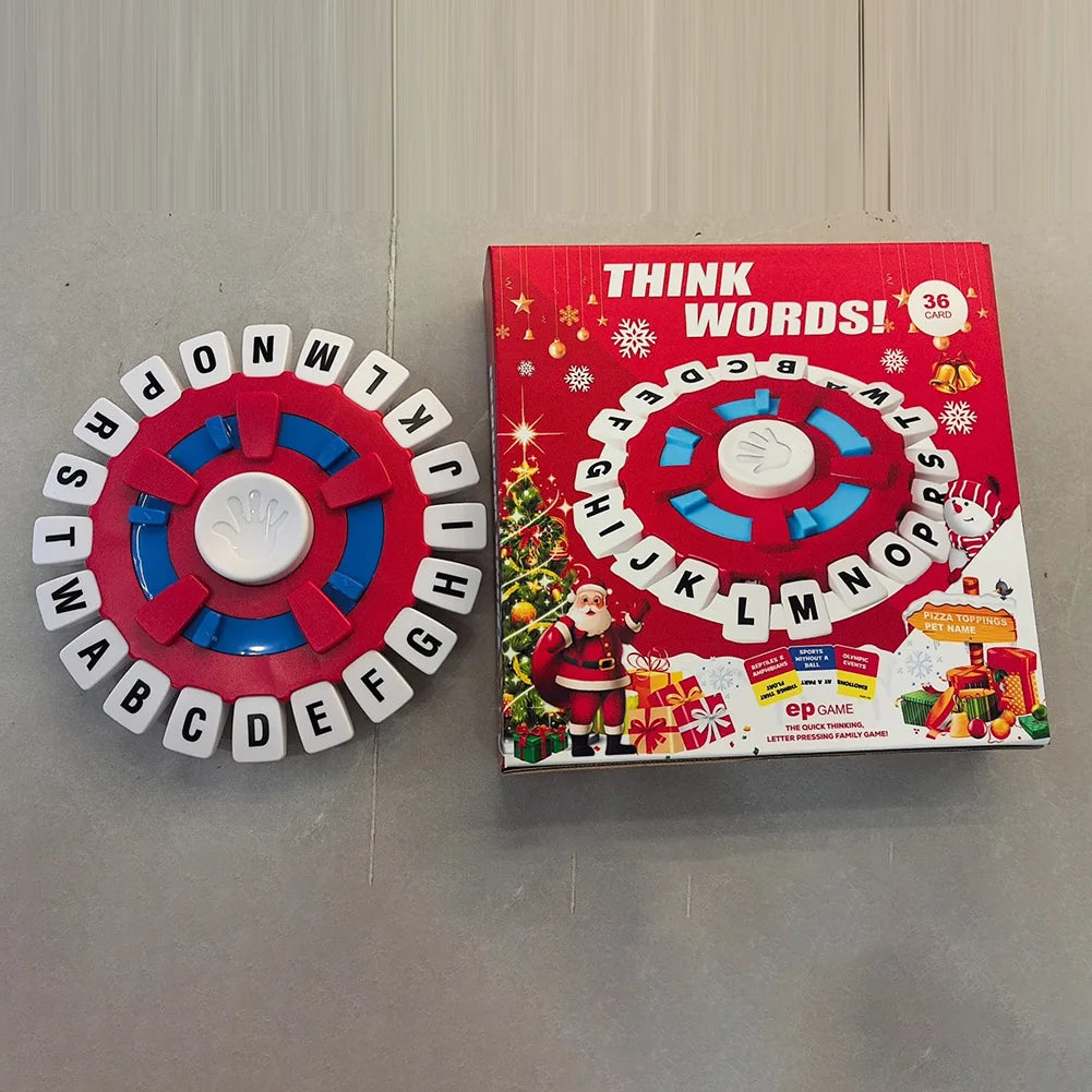 Board Game Basta Think Word Game Fast-Paced Family The Quick Thinking Letter Pressing Puzzle Games For Adults English Table Game