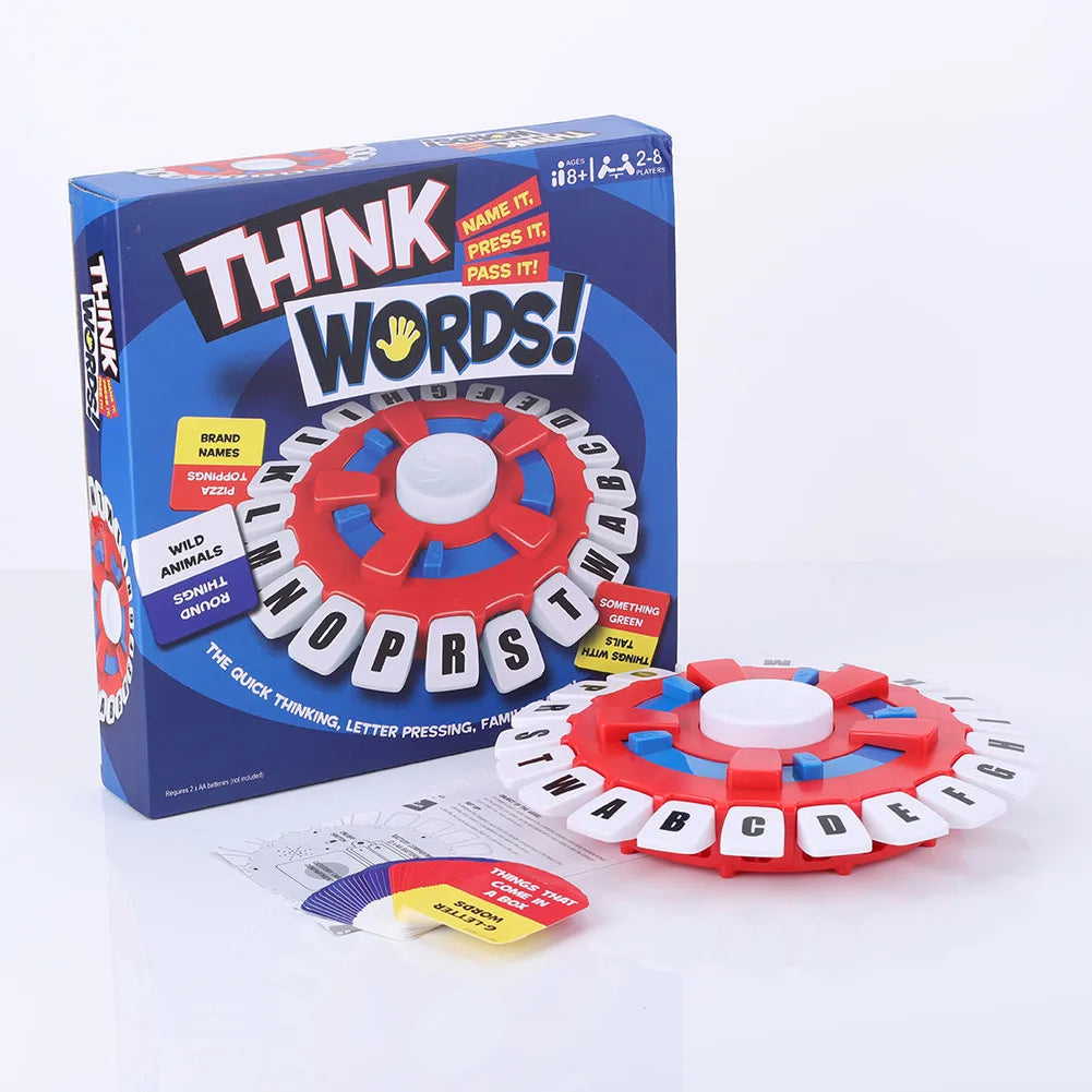 Board Game Basta Think Word Game Fast-Paced Family The Quick Thinking Letter Pressing Puzzle Games For Adults English Table Game