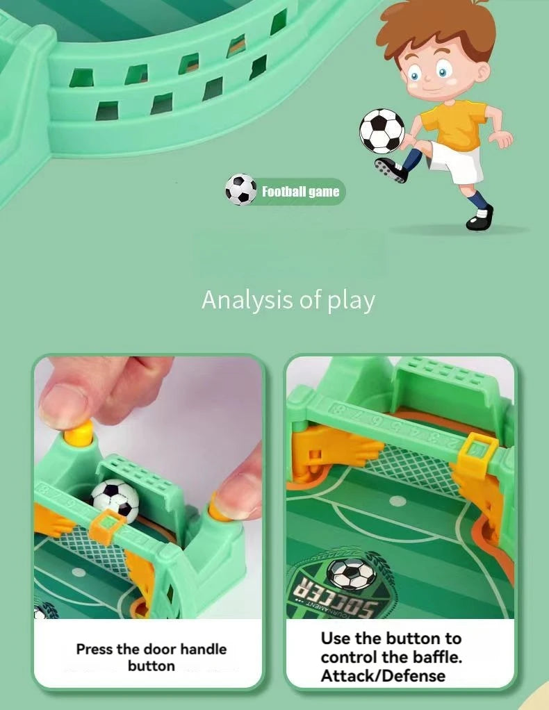 Football Table Mini Tabletop Interactive Game, Soccer Tabletops Competition Sports Games Desktop Catapult Toys for Family Game