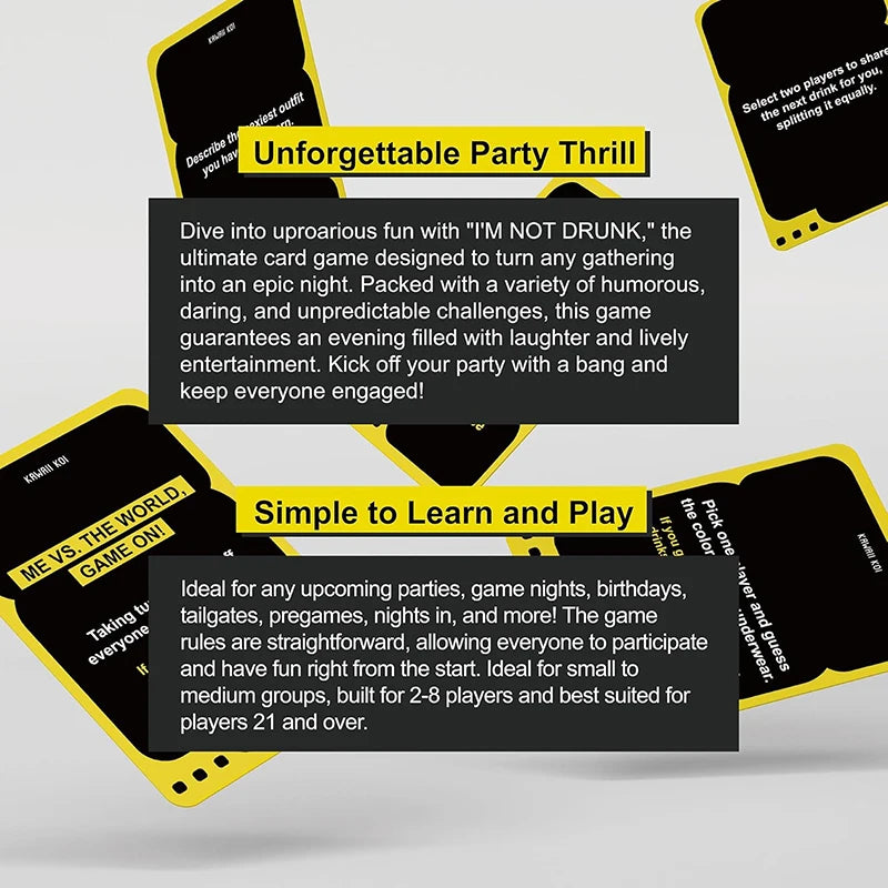 I‘M NOT DRUNK Card Game