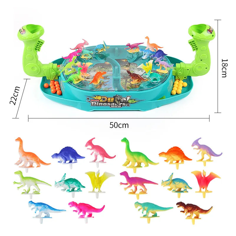 Children Catapult Marble Toy Dinosaur Battle Board