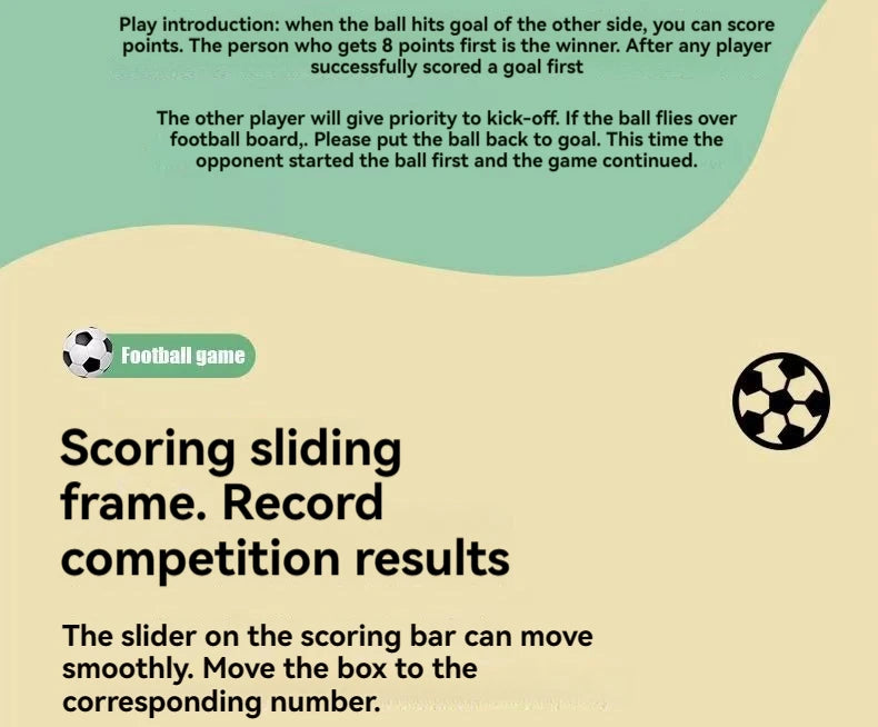 Football Table Mini Tabletop Interactive Game, Soccer Tabletops Competition Sports Games Desktop Catapult Toys for Family Game