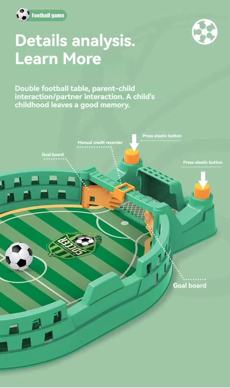Football Table Mini Tabletop Interactive Game, Soccer Tabletops Competition Sports Games Desktop Catapult Toys for Family Game