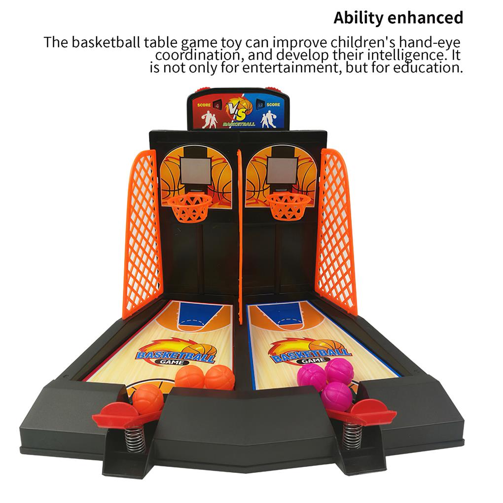 Desktop Basketball Game Toys 2-Player Table Ade Games Relaxing Intelligent Innovative Household Shooting Gift for Children