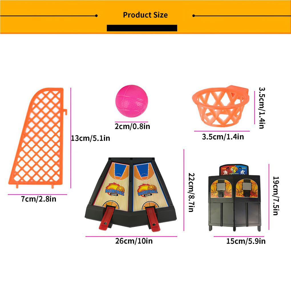 Desktop Basketball Game Toys 2-Player Table Ade Games Relaxing Intelligent Innovative Household Shooting Gift for Children