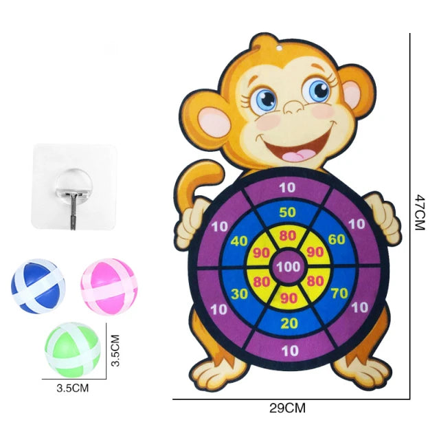 Sticky Ball Dart Board Game
